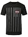 URBANCREWS Mens Hipster Hip Hop Hustle Avenue American Flag Crewneck T-shirt