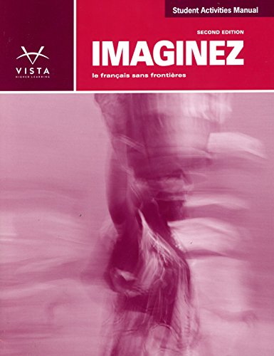 Imaginez 2nd Ed Student Activities Manual with Answer Key