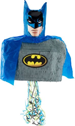 Batman Bust Shaped 18in x 14in Pull String Pinata