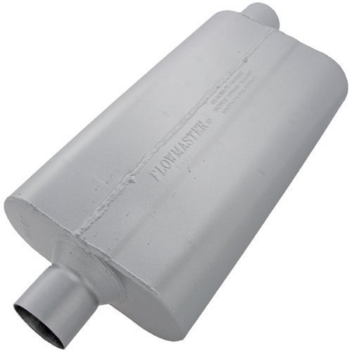 Flowmaster 942552 50 Delta Flow Muffler - 2.50 Center IN / 2.50 Offset OUT - Moderate Sound