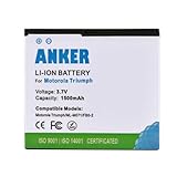 Anker 1500mAh Li-ion Battery for Motorola Triumph WX435, Fits FB0-2 - White