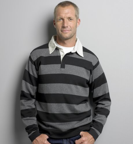 Big & Tall Wide Stripe Rugby Shirt