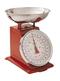 Hanson T500 red Traditional 5kg Mechanical Kitchen Scales