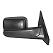 Brock Replacement Passenger Manual Side Tow Mirror 7x10 Flip-Up Textured Black Compatible with 2002-2008 1500 2003-2009 2500 2003-2010 3500 Pickup Truck 55077492AN