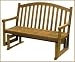 Outdoor Living : Arboria 88031861 Idlewild Outdoor Wood 4 Foot Daydream Glider Bench