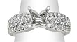 14K White Gold Diamond Wedding Set Semimount - 1.00 Ct.