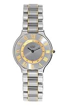 Cartier Midsize Must 21 Stainless Steel and 18K Gold Watch #W10072R6
