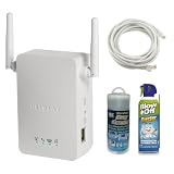 Netgear WN3000RP Universal Wi-Fi Range Extender + 14FT CAT5E Network Cable + Shammy Cloth + Air Duster Netgear WN3000RP Universal Wi-Fi Range Extender + 14FT CAT5E Network Cable + Shammy Cloth + Air Duster
