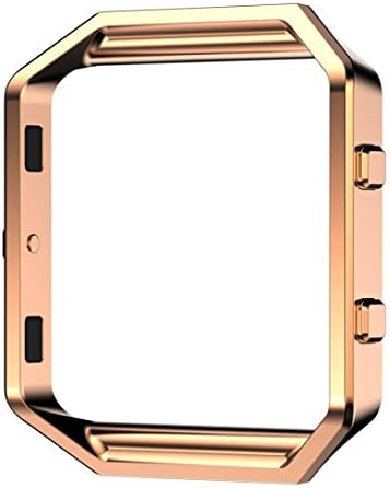 SuperSoldier Fitbit Blaze Accessories .Fitbit Blaze Frame. Stainless Steel Metal Frame For Fitbit Blaze Smart Watch (Rose Gold,1PC)