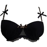 Mimi Holliday Leopardess Demi-Cup Bra (Black)