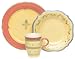 Kitchen & Housewares : Pfaltzgraff Pistoulet Salmon Dinnerware Set, Service for 8
