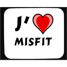 J'aime Misfit tapis de souris d�cor�