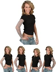 Mens Womens Witch Warlock Costume Arm Sleeve Tattoo