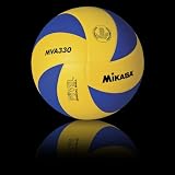 MIKASA MVA330 BL/YE 8 PANEL MICROFIBER CLUB VOLLEYBALL