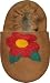 Tibet PLATEAU soft sole infant leather baby shoes with FLEECE flower