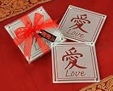 Asian Love Glass Coasters - Set of 50