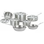 SAVE $370.05 - Cuisinart Multiclad Pro Stainless-Steel 12-Piece Cookware Set $239.95