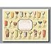 Hoffmaster 702021 Dollar Wise Recycled Paper Fashion Placemat, 14" Length x 10" Width, Cocktail Suggestions (Case of 1000)