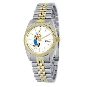Disney Womens D112S776 Goofy Two-Tone Bracelet Watch