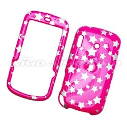 Palm Treo Pro 850 (Sprint) Snap On Protector Hard Case Image Cover Glitter Stars Pink