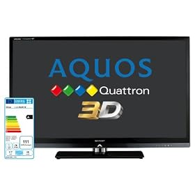 Sharp LC46LE831E 46 inch 1080p 3D QUATTRON TV with Smart Internet,LED Backlight,HD Freeview and 2D to 3D conversion