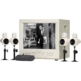 Lorex SG14S1044-A 14-inch B/W 4-channel Observation System with 4 Cameras