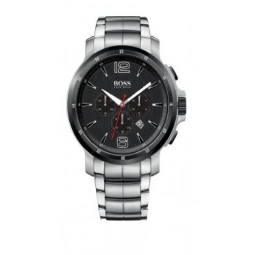 Hugo Boss Herren-Armbanduhr Analog Edelstahl Silber 1512600