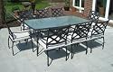 NOBLESSE Toulon XL, Gartenm&ouml;bel aluminium 8 St&uuml;hle, 1 Tisch 200x114. anthrazit