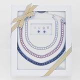 Ladies 6 Piece Pearl Necklace and Earring Set