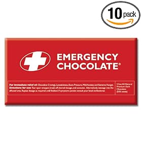 Bloomsberry Emergency Dark, 3.5-Ounce Bars (Pack of 10)
