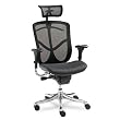 Alera&reg; EQ Series Ergonomic Multifunction High Back Mesh Chair, Aluminum