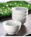 White Rice Bowls - Set of 4 By Moda