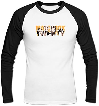 YONGZ Men's Matchbox Twenty t shirt, baseball tshirt S White