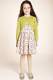 Autograph Pure Cotton Doll Dress Cardigan Set