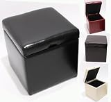Produkt-Bild: Sitzw&uuml;rfel Hocker Sitzhocker Onex, LEDER, 36x36x36cm