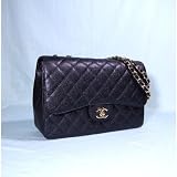 (シャネル) CHANEL ジャンボマトラッセ ブラックキャビア