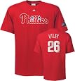 Chase Utley Philadelphia Phillies 2008 World Series Red Jersey Name and Number T-Shirt