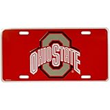 NCAA Ohio State Buckeyes Car Tag "G", Red