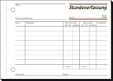 Produkt-Bild: Stundenerfassung A6 Quer mit blaupapier 50 Blatt