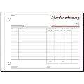 Sigel ST615 Stundenerfassung A6 Quer mit Blaupapier 50 Blatt