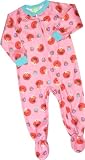 Sesame Street Elmo Cupcake Toddler Girls Blanket Footed Blanket Sleeper PJ 4T