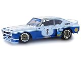 Review Minichamps FORD CAPRI RS 3100 / Diecast Model Ford Capri RS 3100 (Klaus Ludwig - 1975) in White and Blue