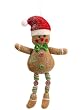9.5" Festive Gingerbread Kisses Cookie Man Christmas Ornament