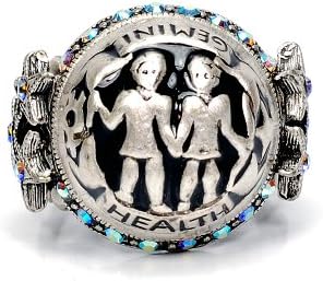 Sweet Romance Gemini Zodiac Ring (Silver)