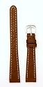 Ladies' Genuine Italian Sport Leather Watchband, Color Tan, Size 14mm, Watch Strap