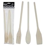 Wooden Kitchen Utensils, 3 Piece Case Pack 36