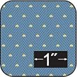 Neoclassical Bee Cotton Fabric - for Dollhouse Miniatures