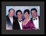 Seinfeld (George, Jerry, Elaine, Kramer) TV White Wood-Mounted Poster Print - 11