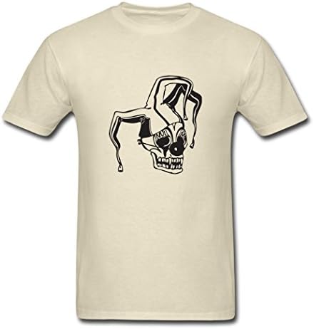 KINGShirtsCustom Design Men's Skull Jocker T-Shirts Khaki Small