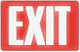 Headline Sign 4792 Glow-in-the-Dark Exit Sign, 8 Inches by 12 Inches